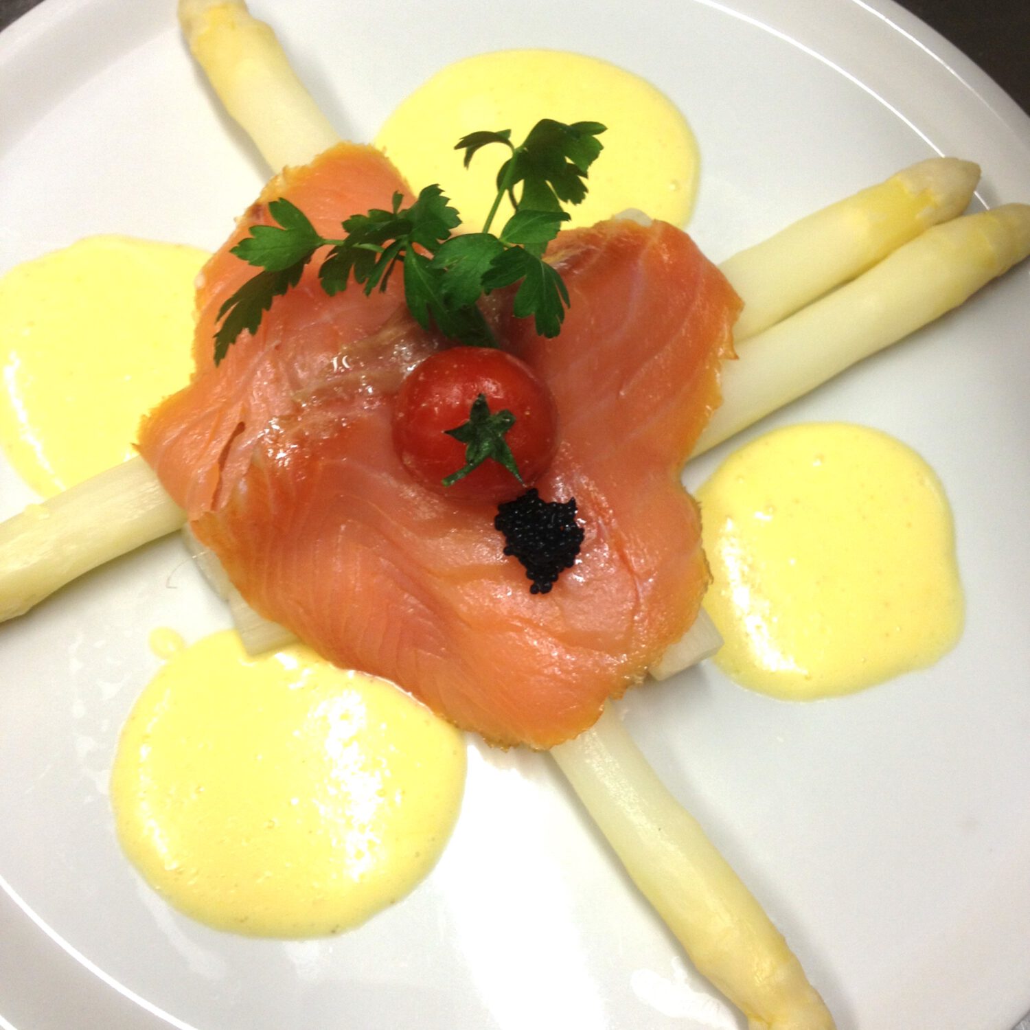 bord asperges zalm